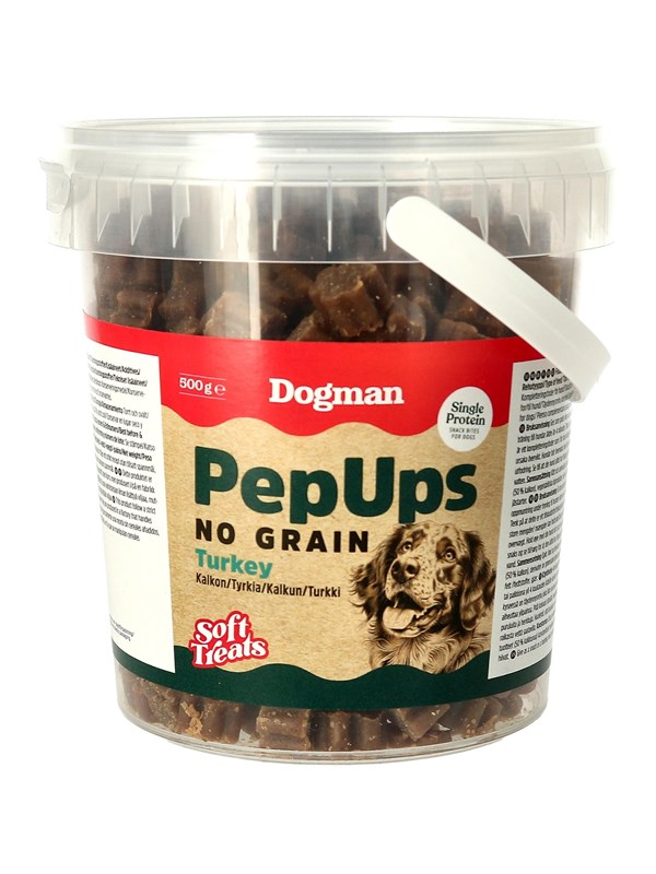 Dogman Pep Ups No Grain Kalkkuna 500g